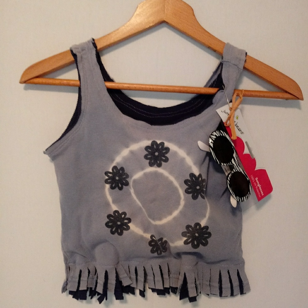 Homemade lil.girl stretch beach bag w/NWT sunglass